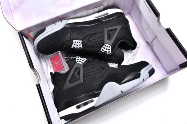 Air Jordan 4 Black Canvas - Image 4