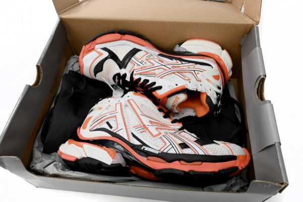 Balenciaga Runner White Orange Black - Image 3