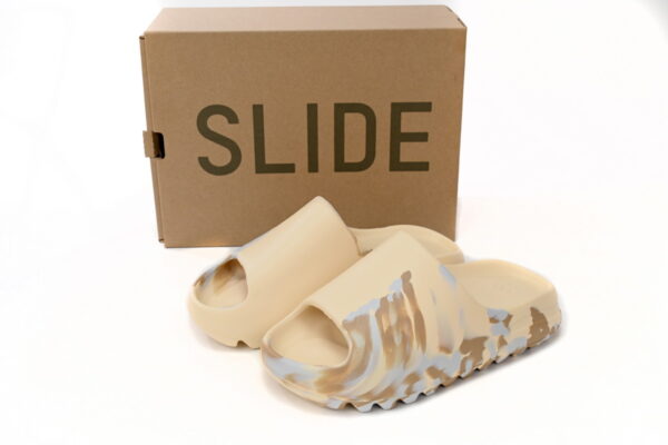 Adidas Yeezy Slide Enflame Oil Painting White Yellow - Image 3