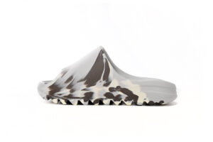 Adidas Yeezy Slide Enflame Oil Painting White Grey
