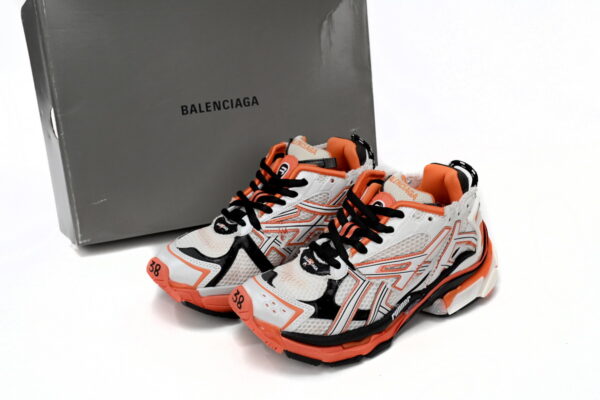 Balenciaga Runner White Orange Black - Image 6
