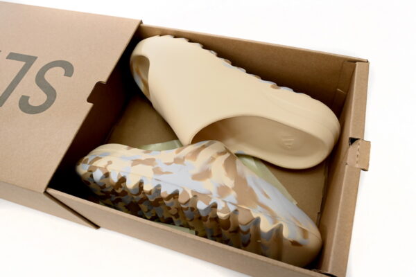 Adidas Yeezy Slide Enflame Oil Painting White Yellow - Image 5