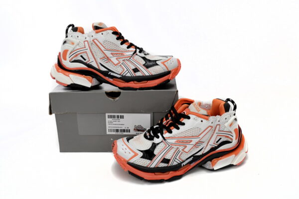 Balenciaga Runner White Orange Black - Image 7