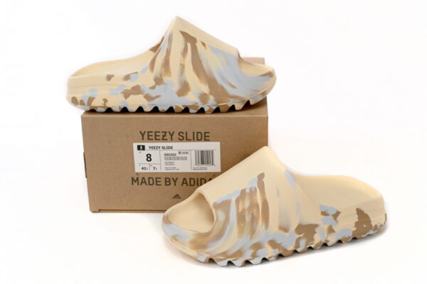 Adidas Yeezy Slide Enflame Oil Painting White Yellow - Image 4