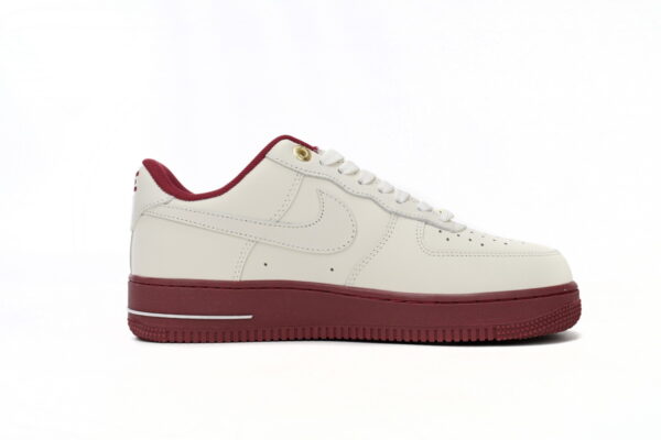 DQ7582-100 Nike Air Force 1’07 Low Beige Red - Image 6